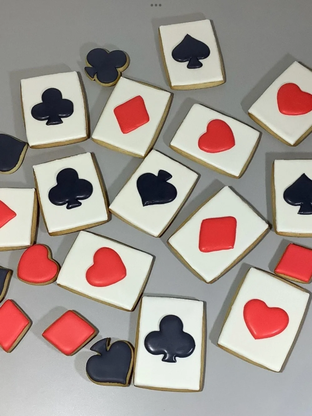 Poker Playing Card Cookie Cutter Set – Rectangle, Heart, Diamond, Club & Spade